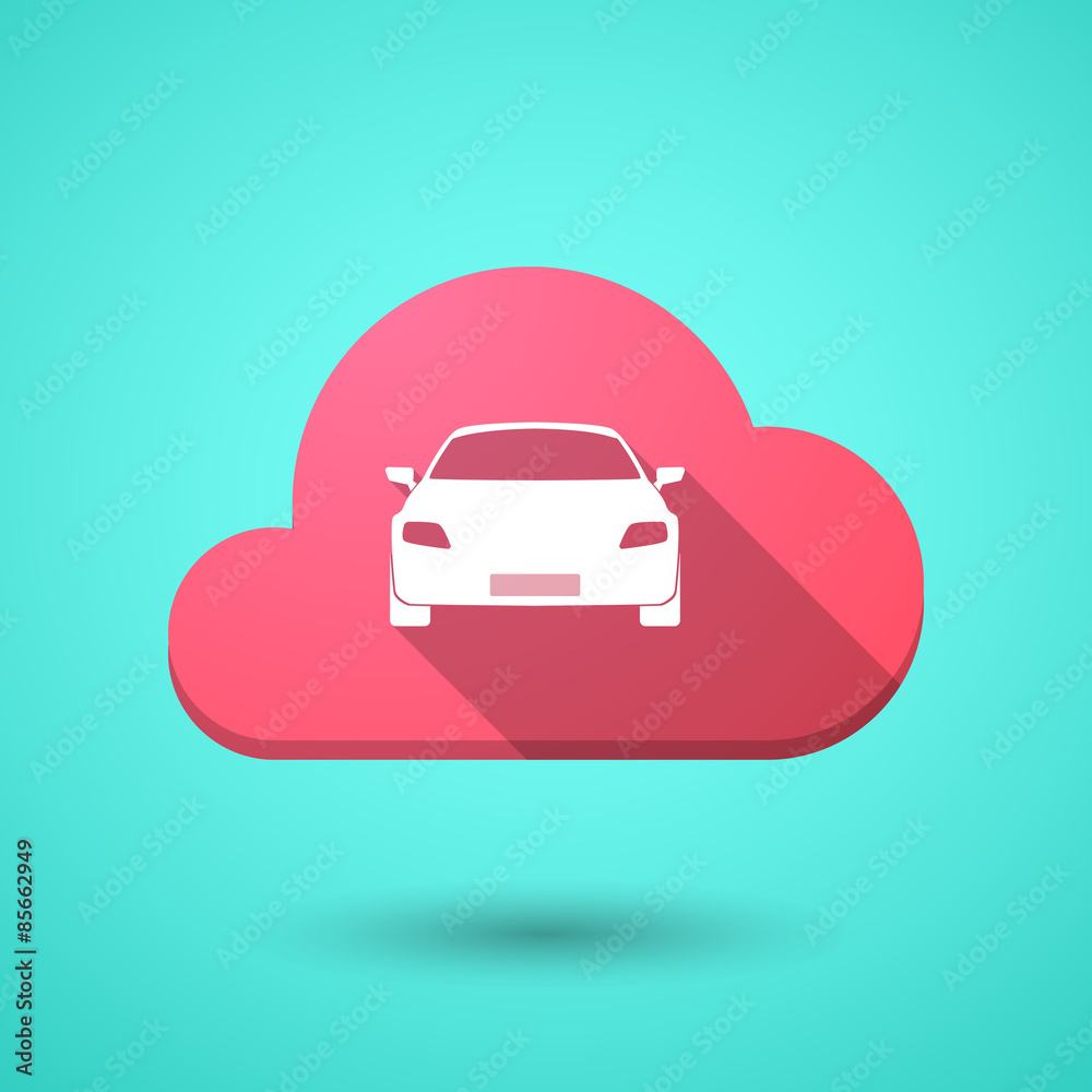 Cloud icon with a car