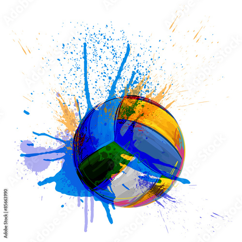volleyball
All elements are in separate layers and grouped.