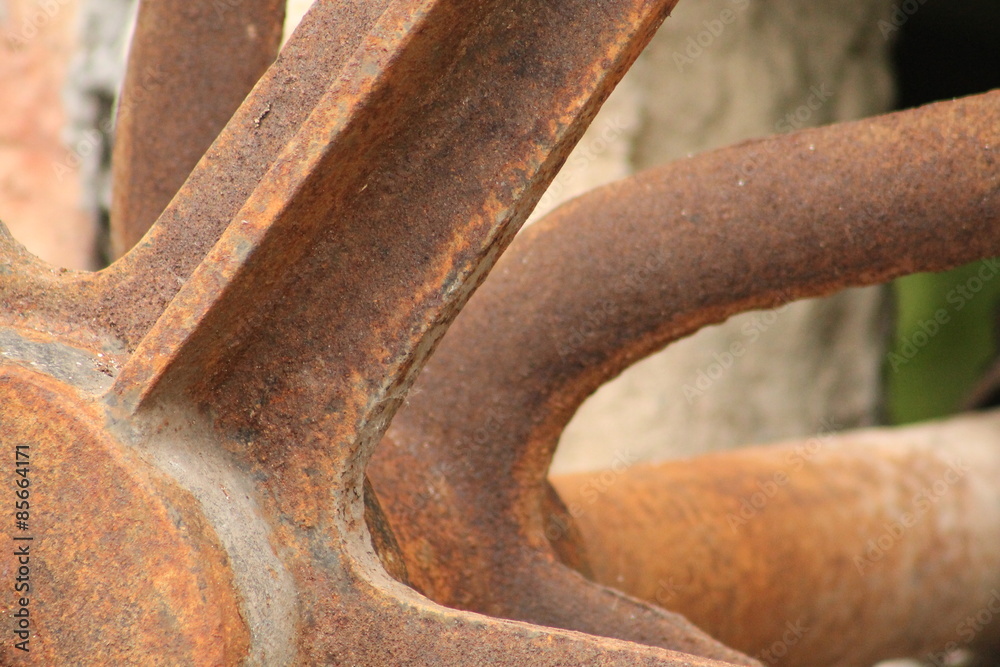 Rusty Mill Wheel Closeup Rusty Mill Wheel Closeup