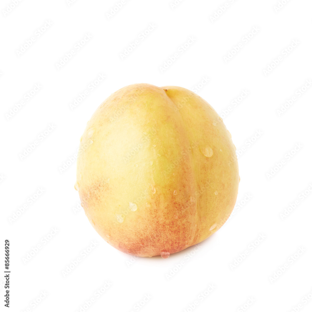 Single ripe nectarine isolated Single ripe nectarine isolated