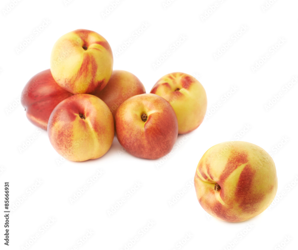 Pile of multiple nectarines isolated Pile of multiple nectarines isolated