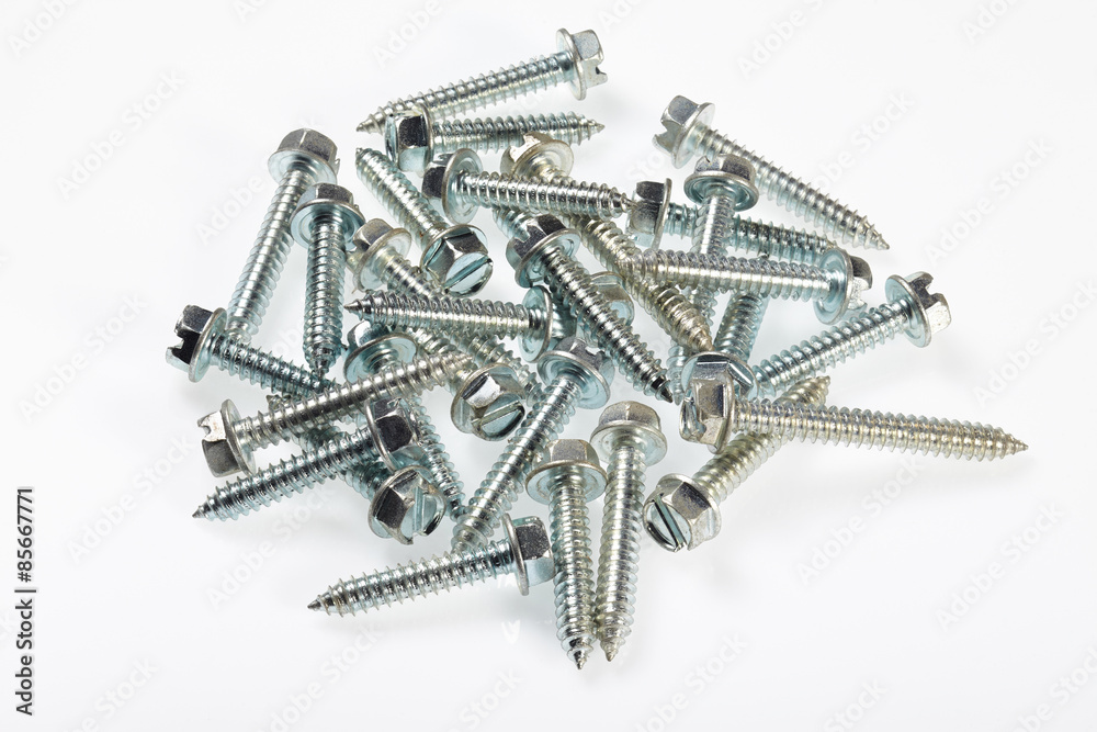 Screws isolated on white back ground Screws isolated on white back ground