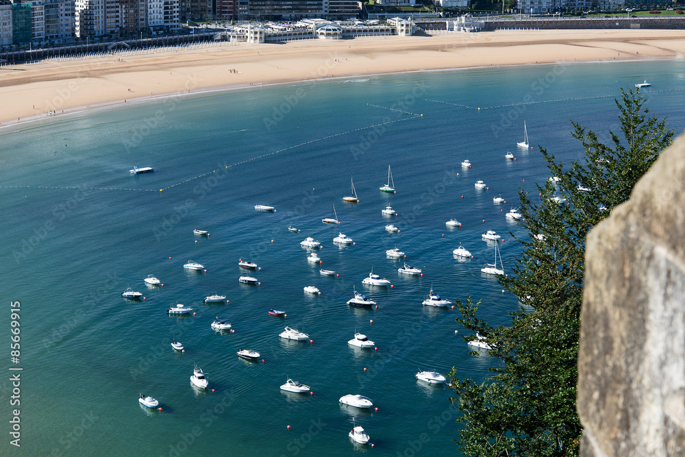 San Sebastian Donostia city, Spain.