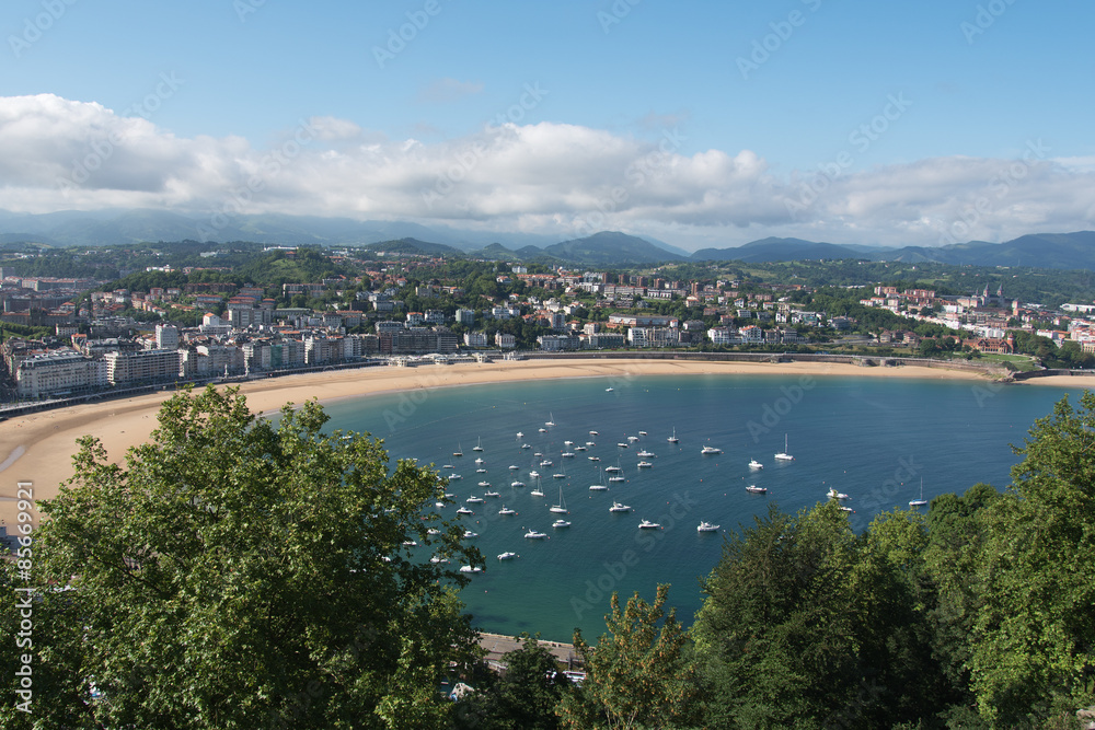 San Sebastian Donostia city, Spain.