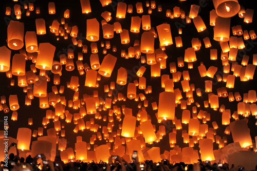 Yee Peng Festival in Chiangmai 
Thailand photo