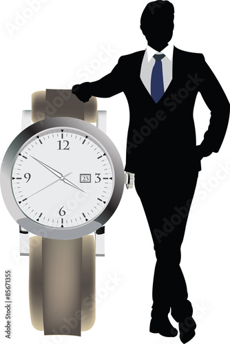 manager con orologio appuntamento