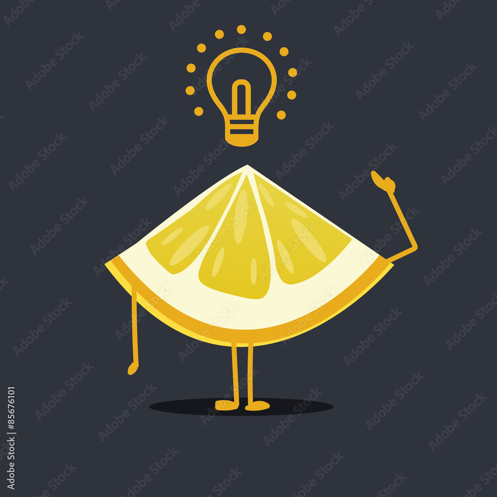Lemon character: Idea Lemon character: Idea
