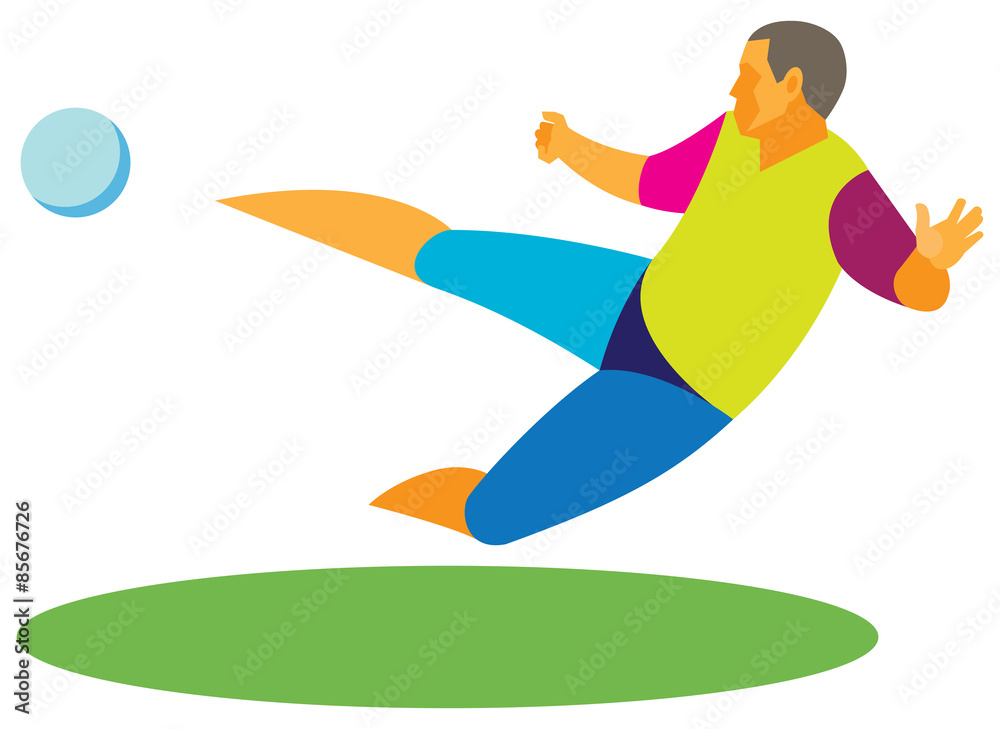Football winger kick Football winger kick
