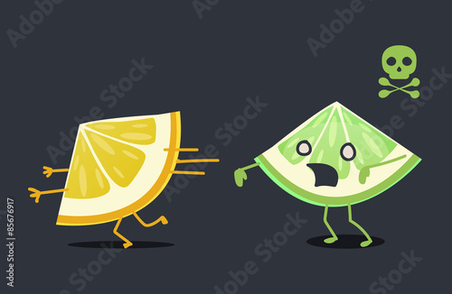 Lemon characters: Zombie lemon