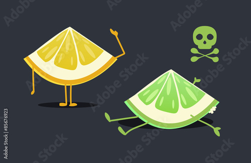 Lemon characters: Rotten lemon