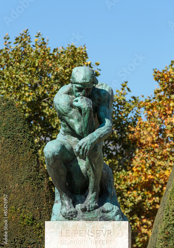 The Thinker in Rodin Museum in Paris