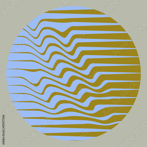 Wavy Planet. A design for logo, t-shirt, bag, illustration etc.