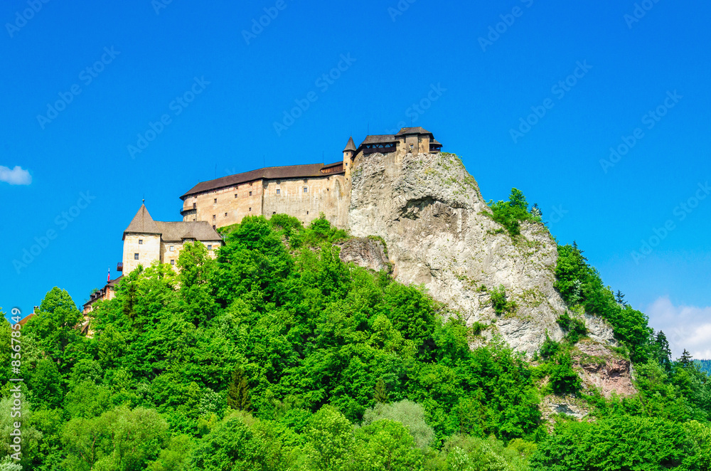 Orava Castle beautiful Slovak Hrad, Slovakia