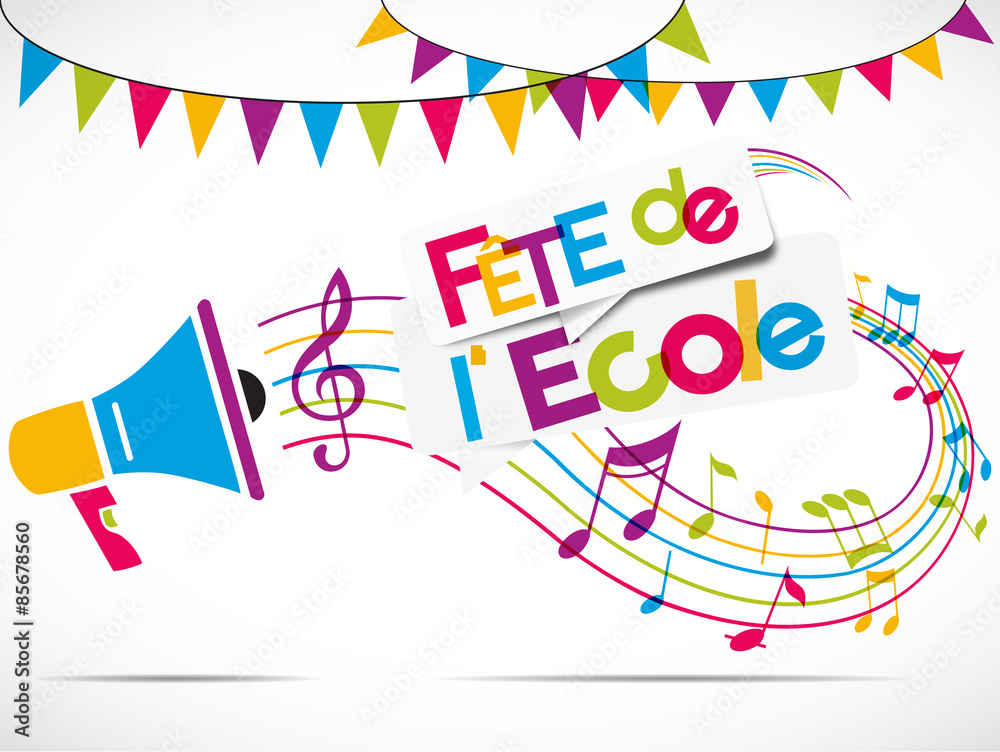 mégaphone : fête de l'école / kermesse