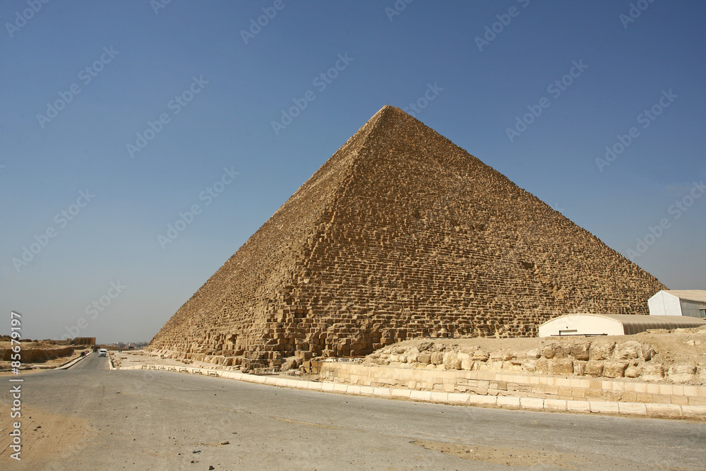 Egypt. Cairo - Giza. General view of pyramids from the Giza Egypt. Cairo - Giza. General view of pyramids from the Giza
