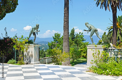  bronze runners on achillion terrace photo