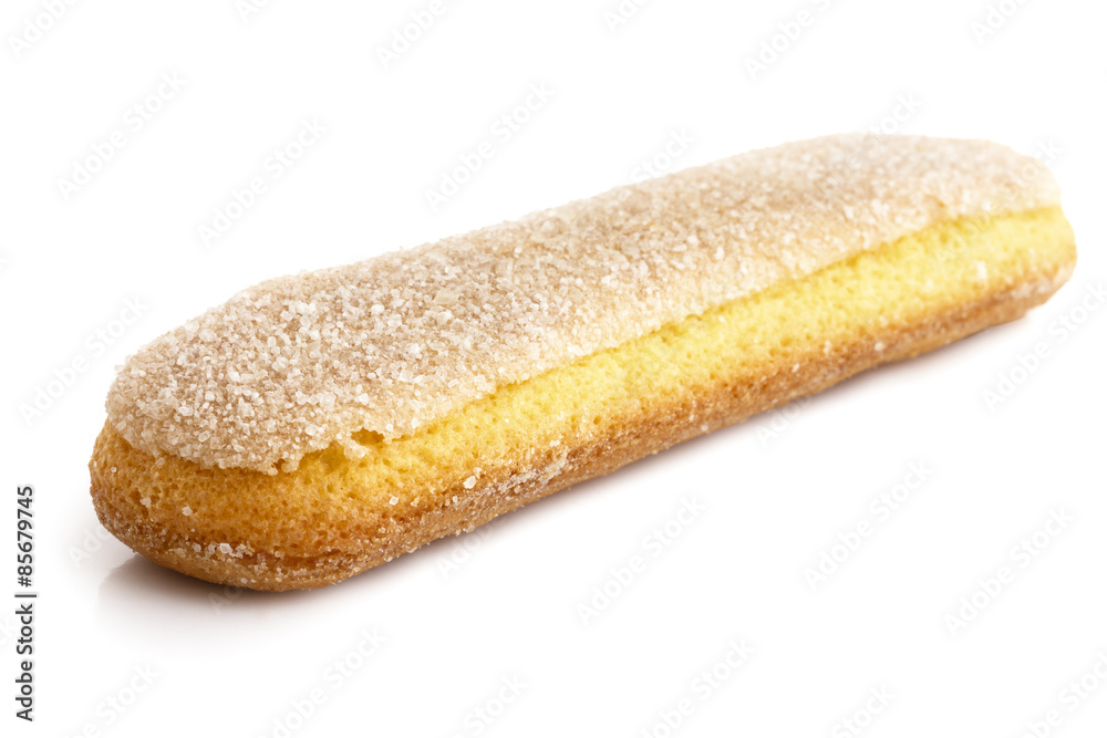 Savoiardi italian sponge biscuit isolated on white. Savoiardi italian sponge biscuit isolated on white.