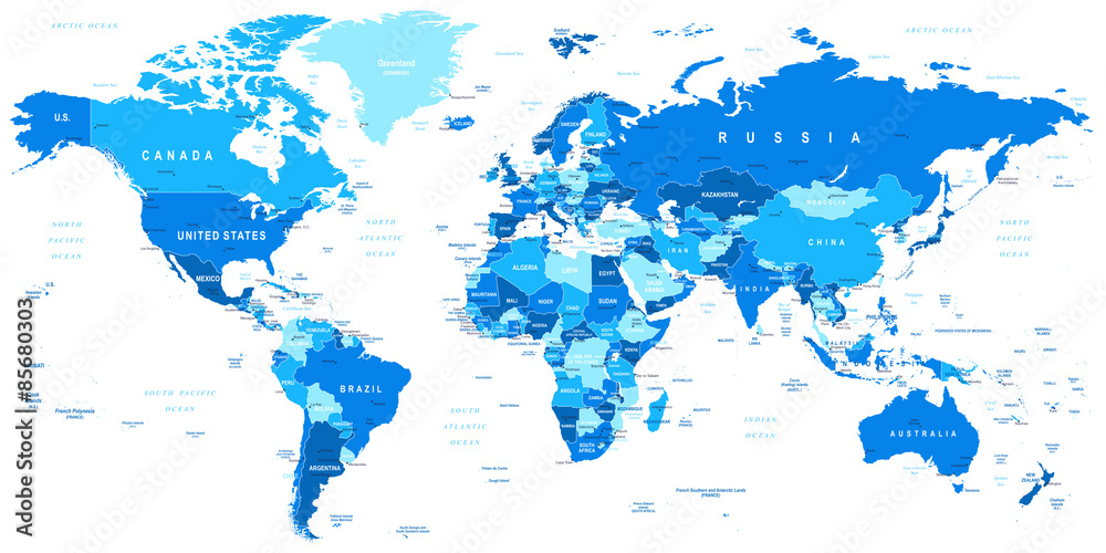 world map vector countries