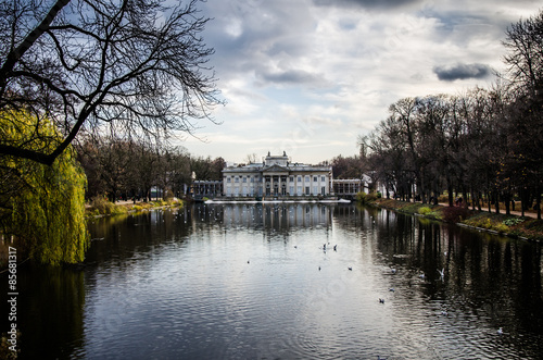 Palace on the water at Royal Baths Park, Warsaw