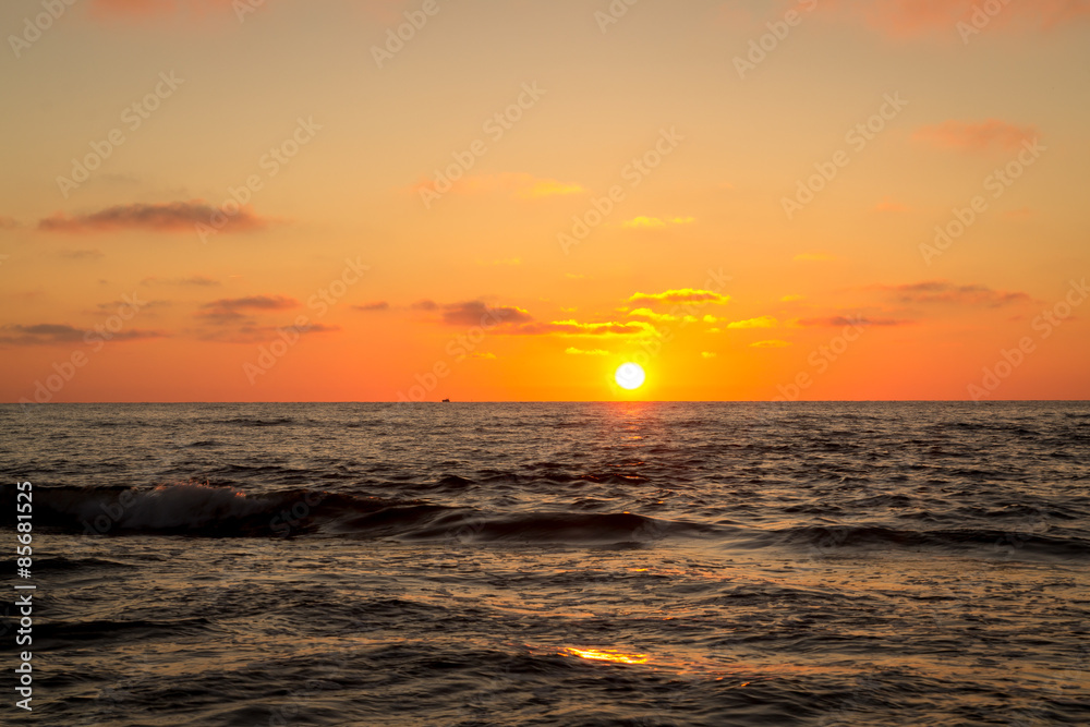 Sunset on a beach