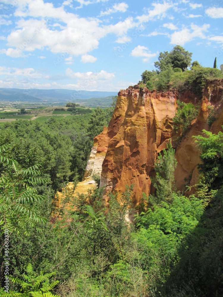 Fototapeta premium Roussillon Ockerlehrpfad