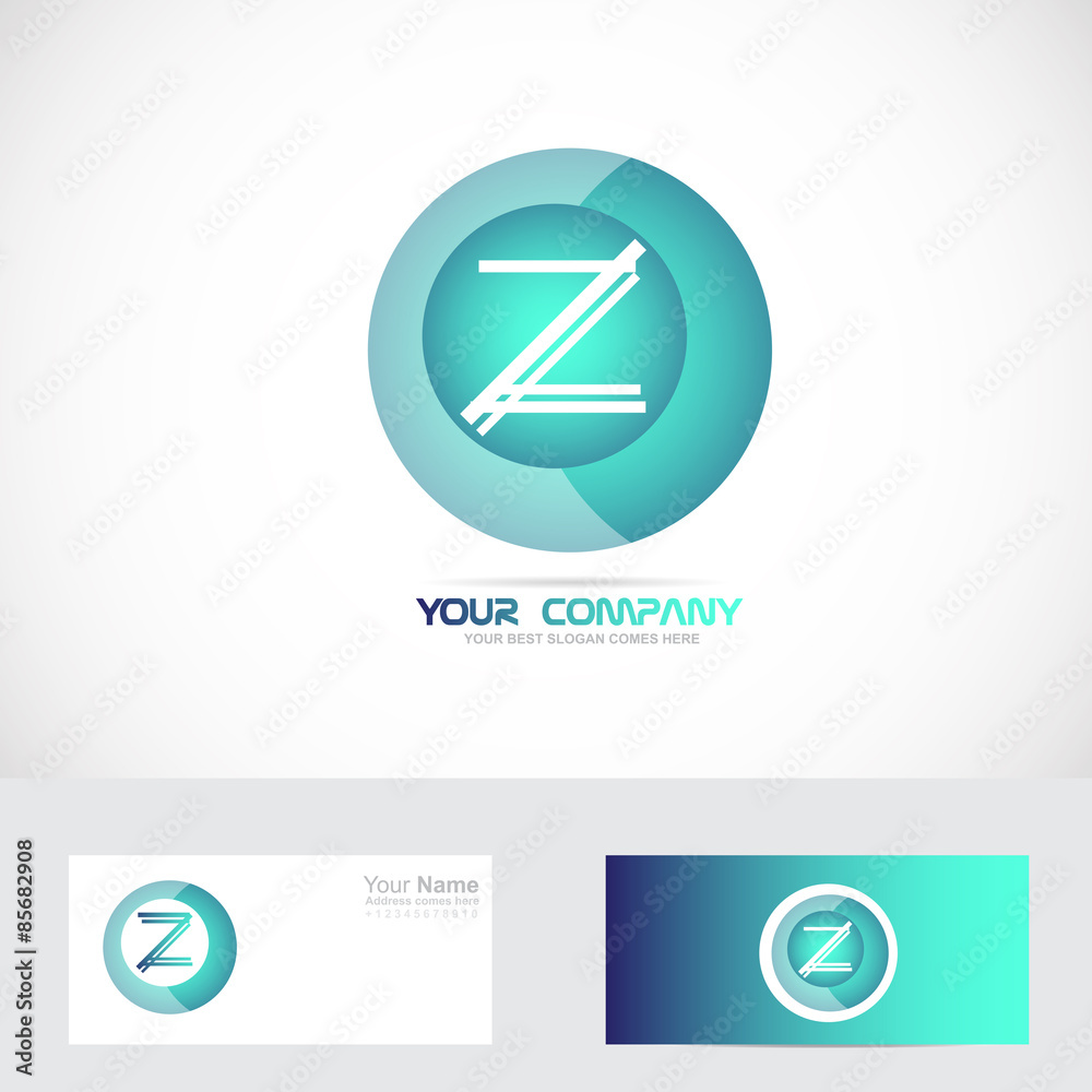 Letter Z sphere logo Letter Z sphere logo