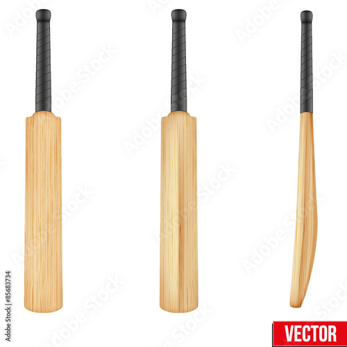 Traditional wood cricket bats