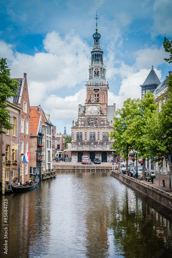 Historische Altstadt in Alkmaar Nordholland Niederlande