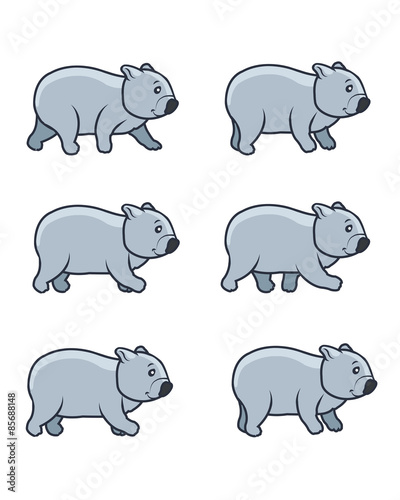Walking Wombat Sprite