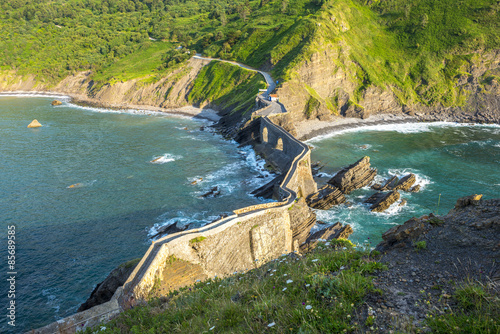 Path to San Juan de Gaztelugatxe (Spain) photo