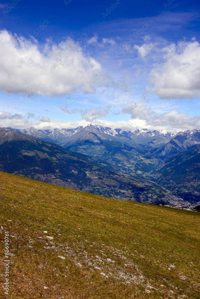 Veduta della Conca di Pila - Valle d'Aosta