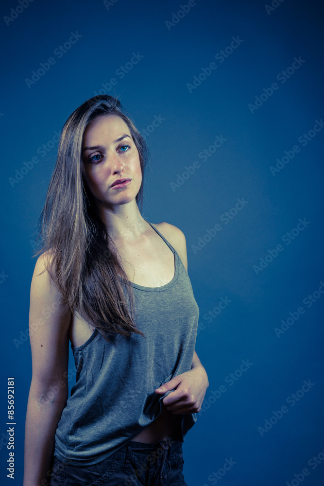Slender Caucasian Female Portrait Slender Caucasian Female Portrait