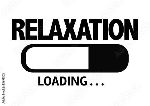 Progress Bar Loading with the text: Relaxation