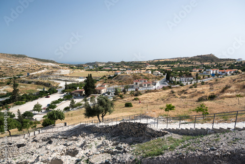 Hills near Choirokoitia (Khirokitia), Cyprus photo