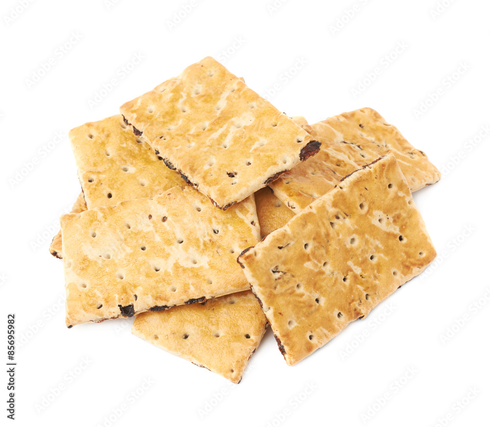 Pile of multiple raisin cookies Pile of multiple raisin cookies