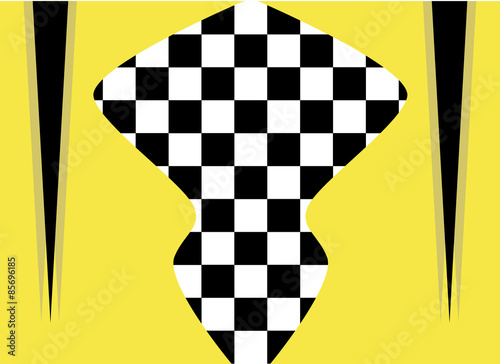 background vector checkered flag. Sports wallpaper
