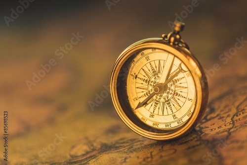 History, Compass, Map. photo