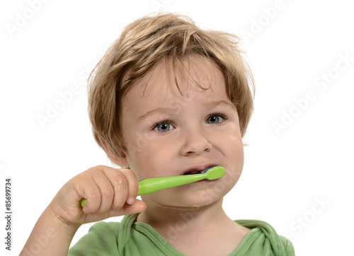 Kind Zähneputzen Zahnbürste