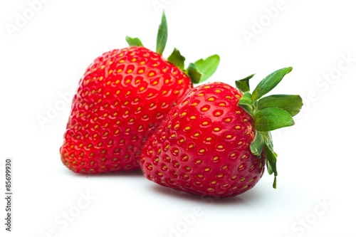 Strawberry, Fruit, Isolated.