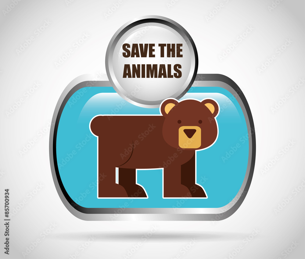 Obraz premium save the animals