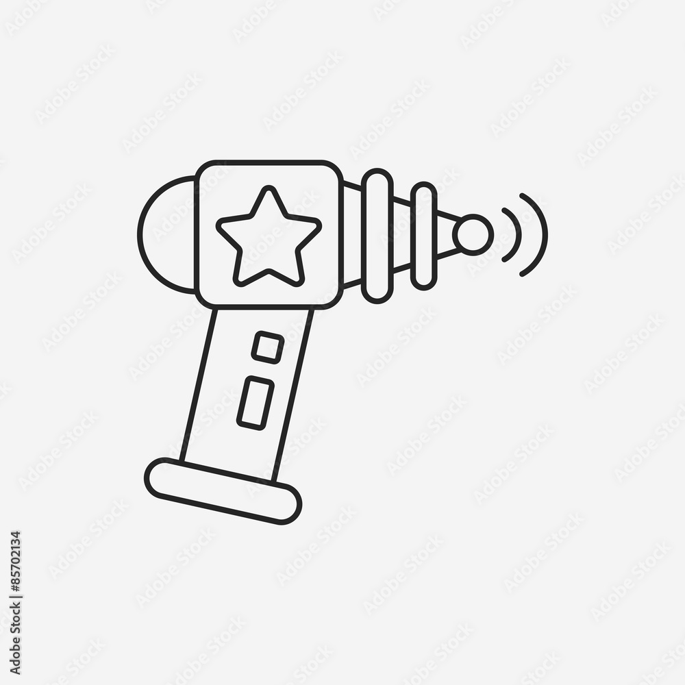 Space Gun line icon Space Gun line icon