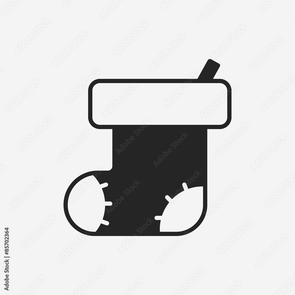 Christmas socks icon Christmas socks icon