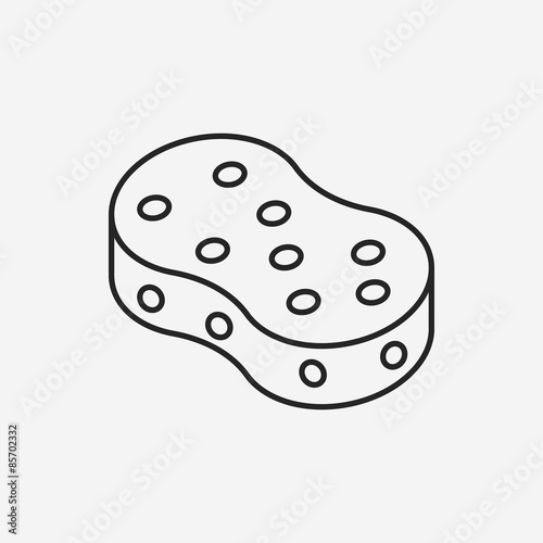 Sponge line icon