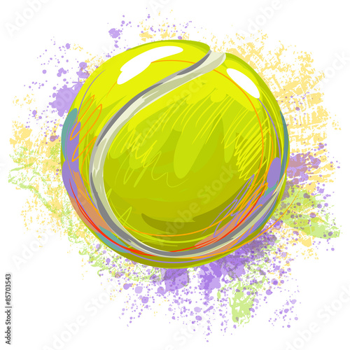 Tennis Ball
All elements are in separate layers and grouped.