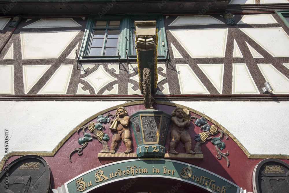 In der Drosselgasse in Rüdesheim am Rhein, Deutschland