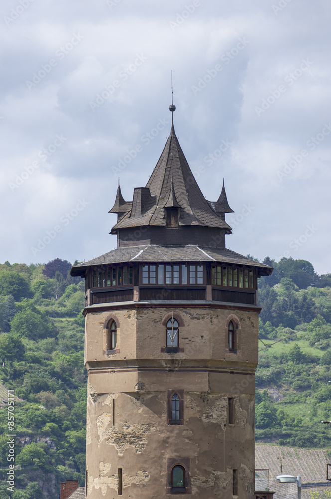 Haagsturm in Oberwesel am Rhein, Deutschland Haagsturm in Oberwesel am Rhein, Deutschland