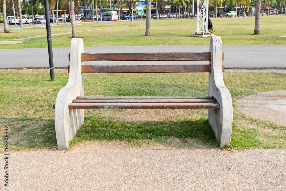 Bench chair in the park