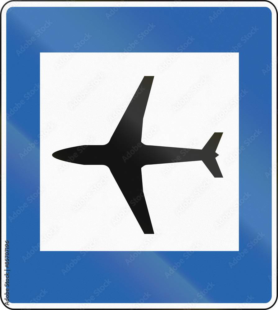An Icelandic road sign - Airport An Icelandic road sign - Airport