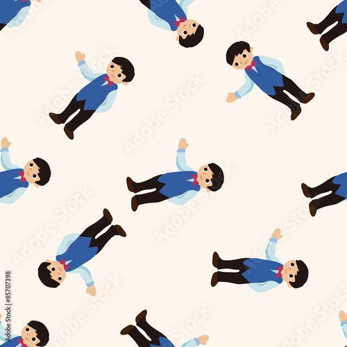 casino game dealer , cartoon seamless pattern background