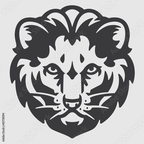 Fototapeta Naklejka Na Ścianę i Meble -  Lion Head Logo Mascot Emblem